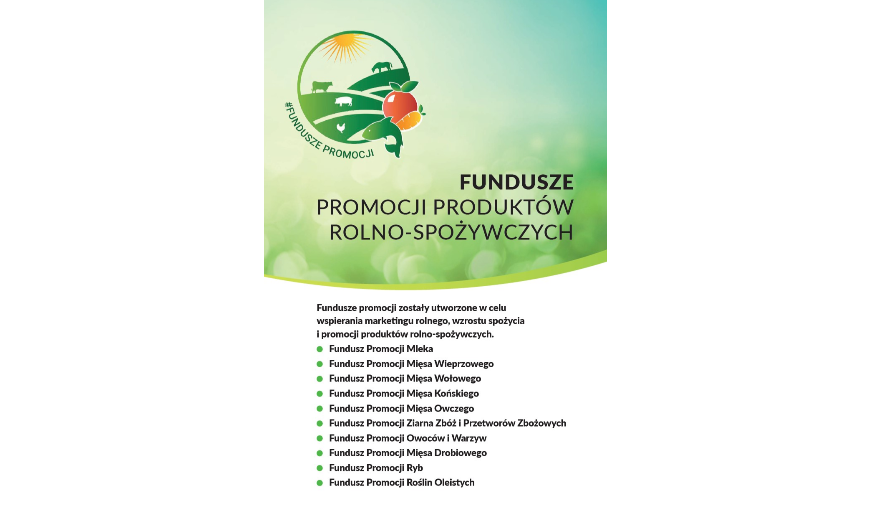 Plakat funduszy promocji produktów rolno-spożycwczych